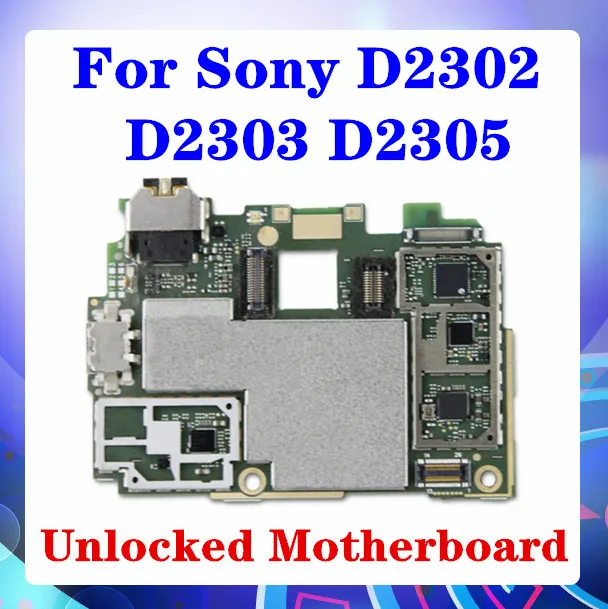 Для Sony Xperia M2 D2302 D2303 D2305 материнская плата 100% оригинальная Android OS логическая со
