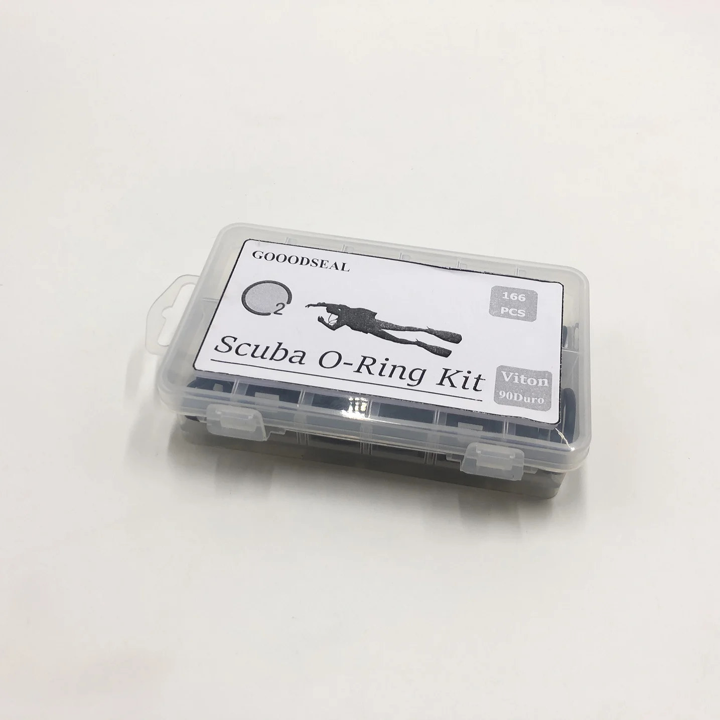 Комплект уплотнительных колец Viton 90 для подводного плавания 12 размеров в 166 шт.