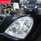 Отличный комплект YibayTom CCFL с ангельскими глазами, ультраяркое освещение фар для Ssangyong Rexton от 2006 до 2011