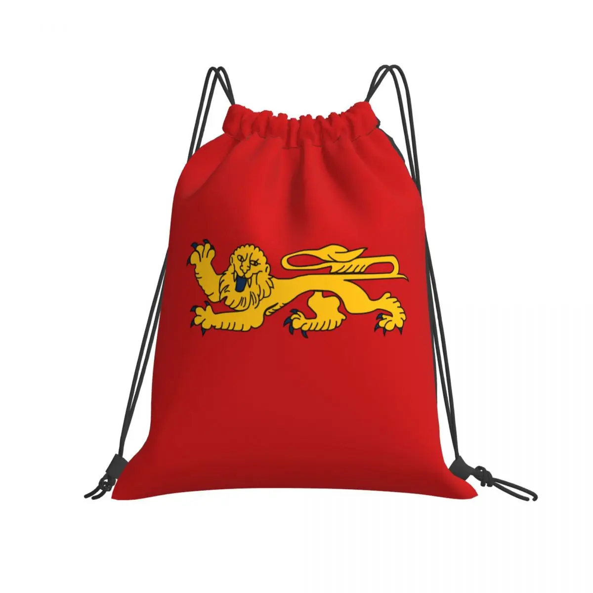 

Drawstring Bags Gym Bag Flag Of Aquitaine Casual Graphic Backpack Flags of the regions of France Infantry pack Humor
