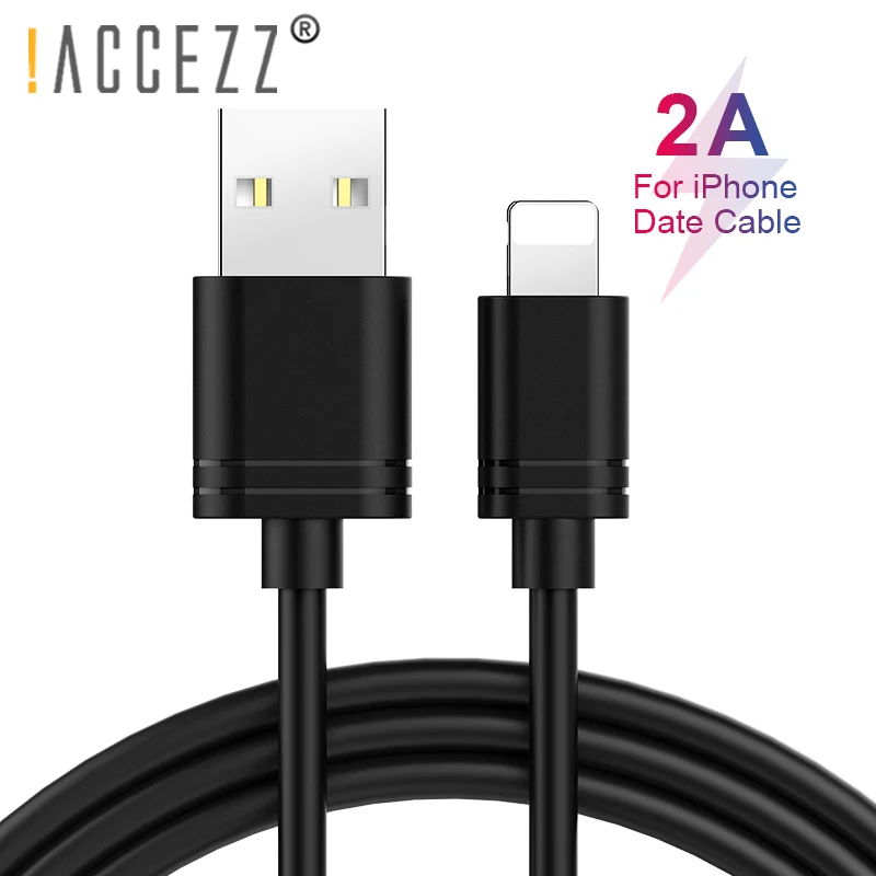 ! Зарядный usb кабель ACCEZZ TPE для iPhone X XS MAX XR 8 7 6 6S 5 Plus синхронизации данных ipad Mini 1 2