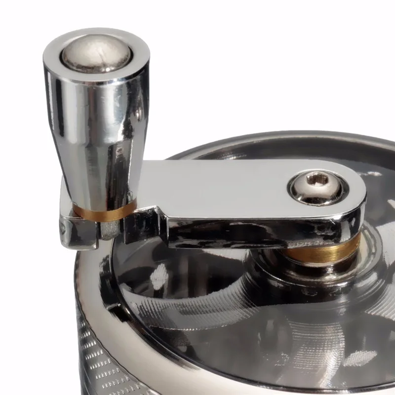 

4-Layer 55MM Herbal Grinding Machine Zinc Alloy Hand-Cranked Smoking Cigarette Manual Metal Weed Pulverizing Cigarette Grinder