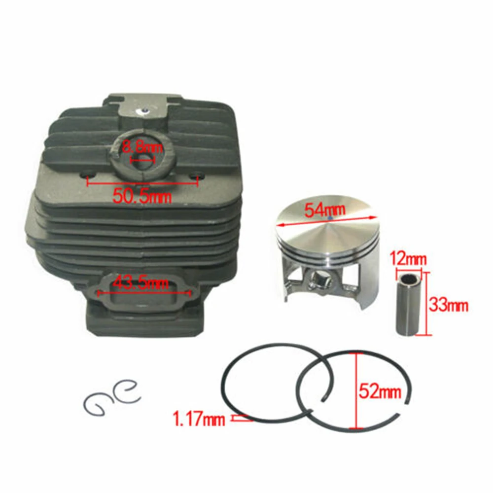 Комплект прокладок поршневого цилиндра 54 мм для ремонта деталей бензопилы Stihl 066