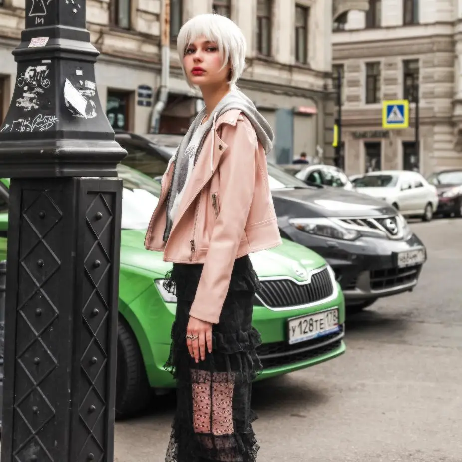 fake two pieces pu leather jackets female street style zipper stitching hooded autumn winter warm outerwear F46 | Женская одежда
