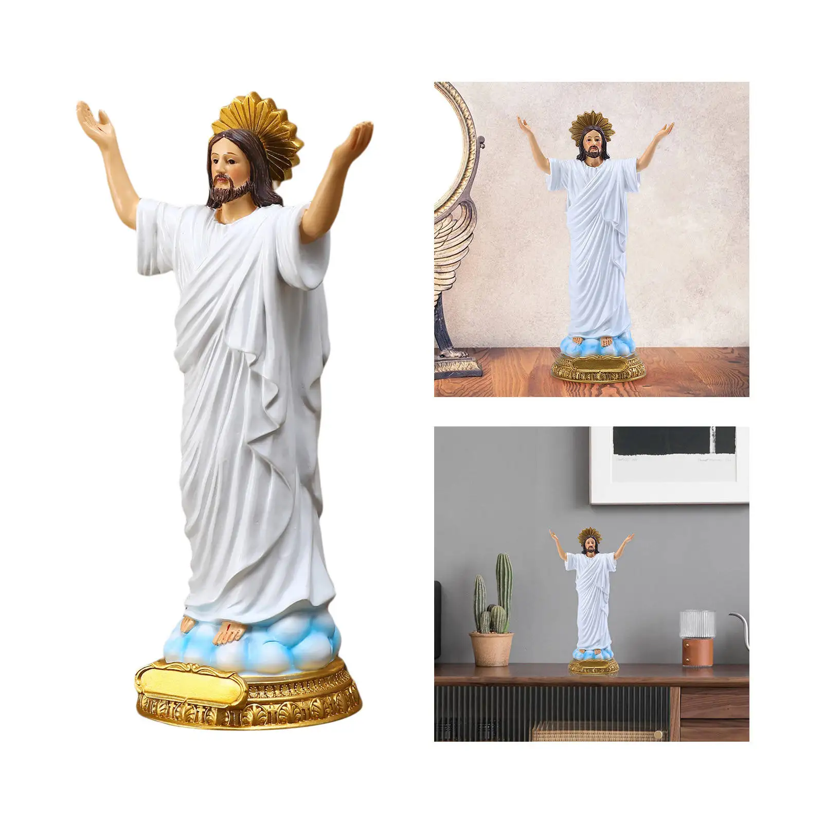 

Sacred Heart of Jesus Figure, Scale Renaissance Collection, Resin Sculpture,Religious Gift, Chapel Home Decoration