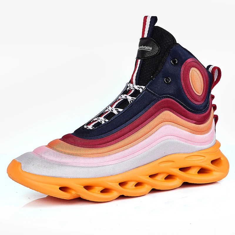 2019 тренд радужных цветов популярная модная повседневная обувь для мужчин