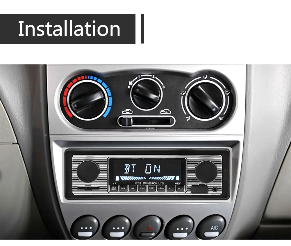 Автомобильный радиоприемник 1 DIN стерео FM Bluetooth MP3 аудиоплеер мобильный телефон