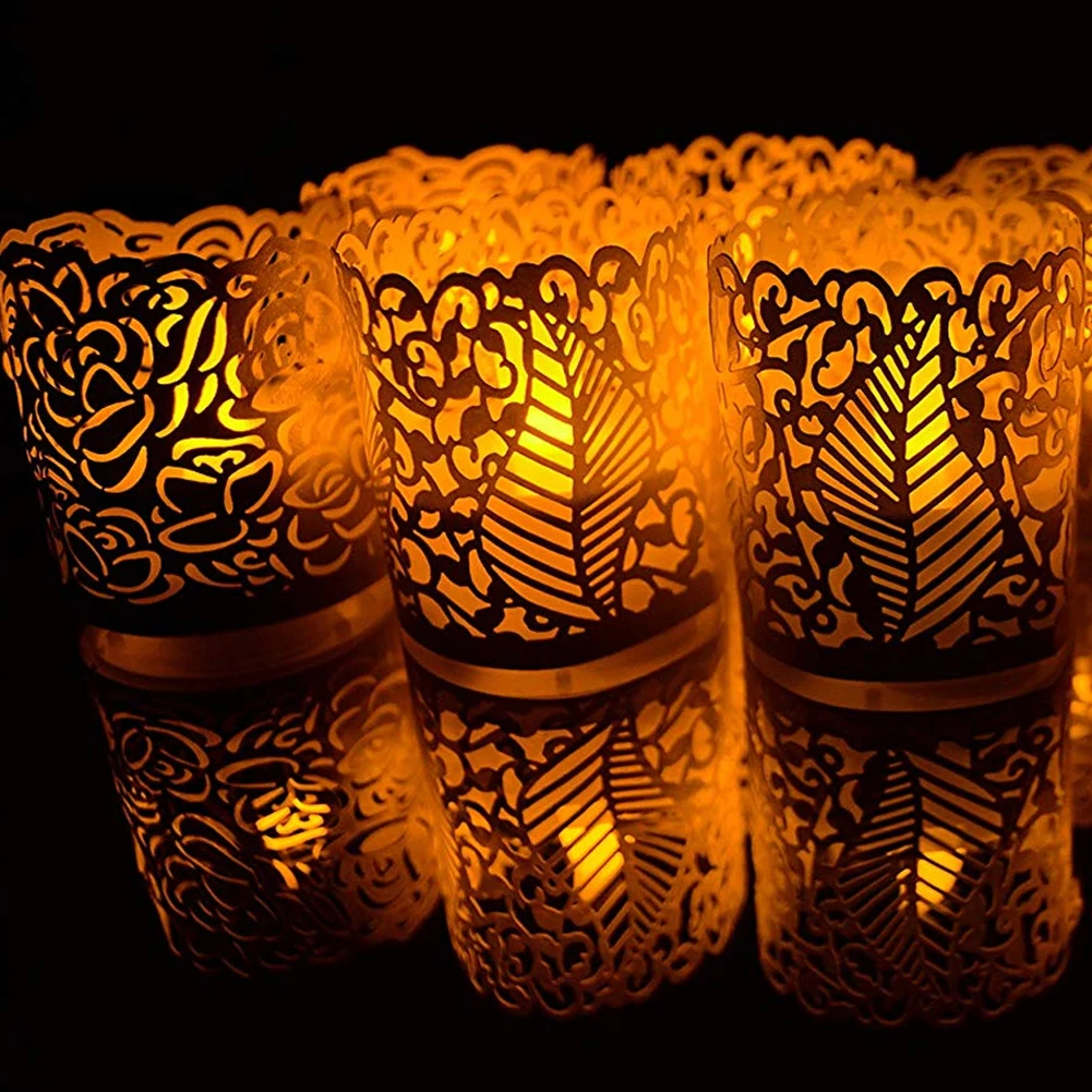 50 шт. практичные вечерние Для светодиодный подсвечник для подсвечника Свадебные