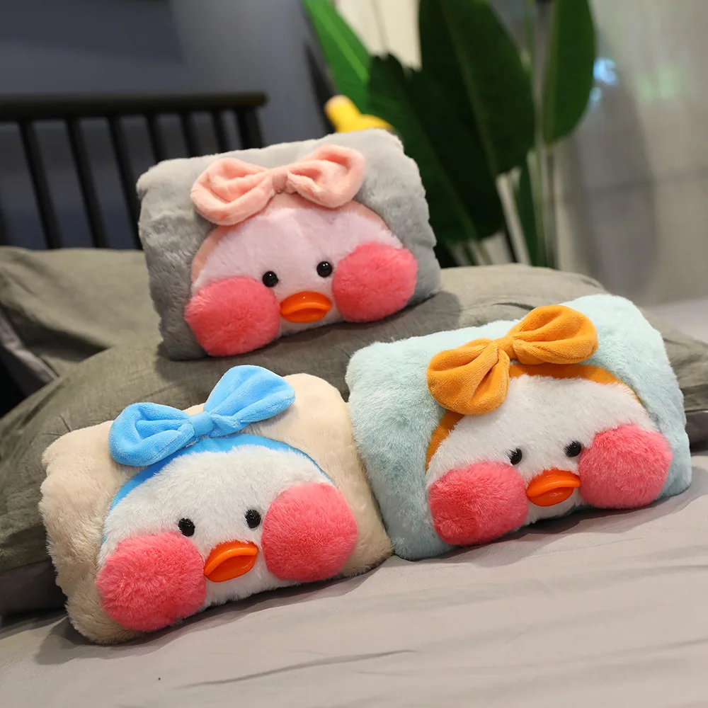 

30cm Korean Fashion Hyaluronic Acid Little Lalafanfan Ducks Plush Toys Hand warmer Doll Pillow Decoration Gift For Girlfriend