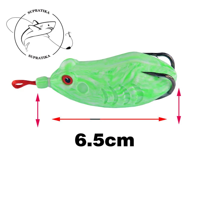 

5 цветов, 6,5 см/11 г, искусственная фотовспышка, воблер, гром, лягушка, бионическая приманка с высокоуглеродистым двойным крючком, приманки для...