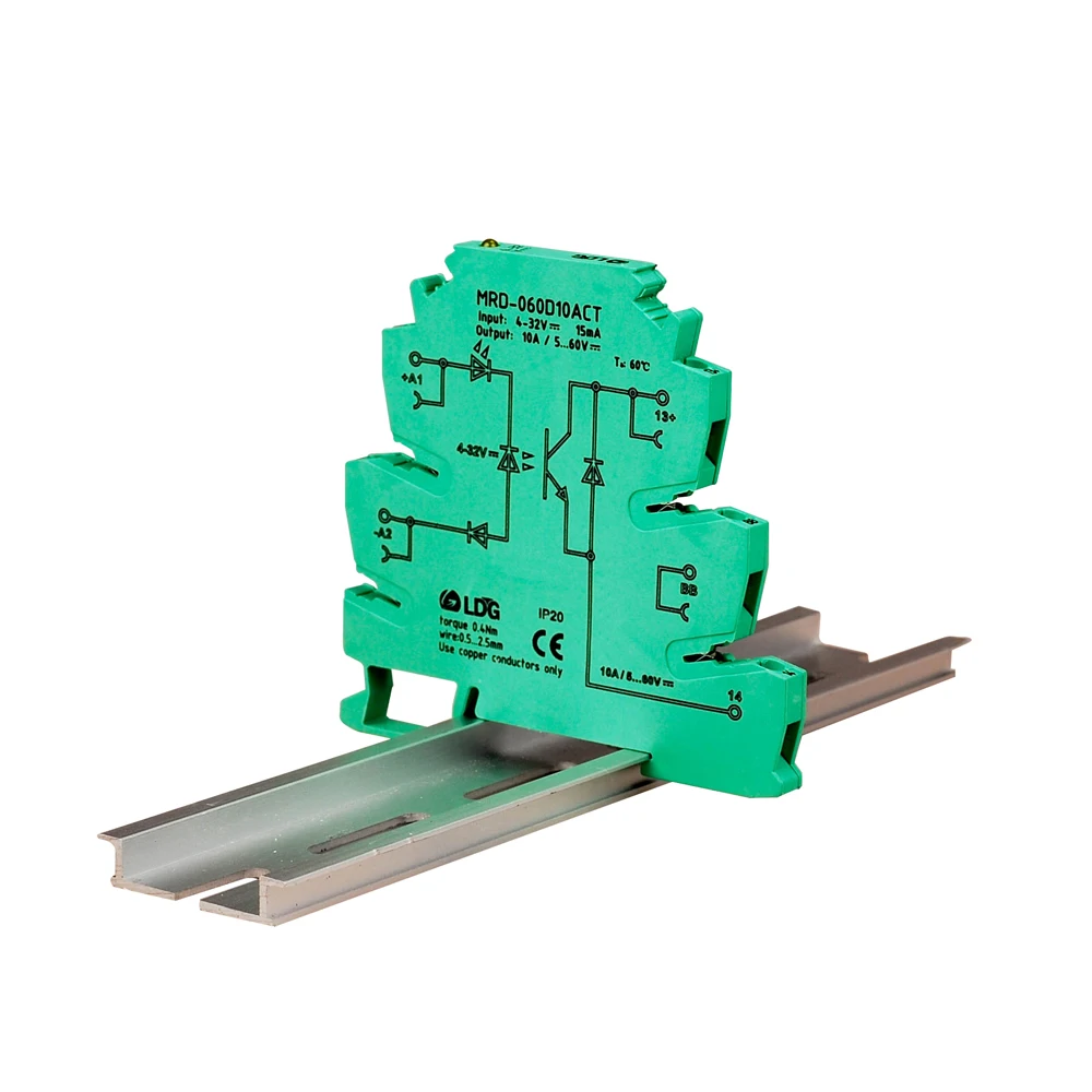 10 шт./лот MRD-060D10ACT Mini PLC интерфейсный твердотельный релейный модуль Ouput 10A 1-60VDC SSR