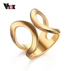 Vnox элегантный Для женщин Обручальные кольца Нержавеющая сталь Обручальные кольца Кольца для женщин