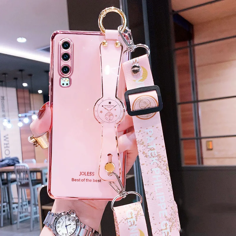 

Fashion Sling Wrist Strap Phone Holder Silicone Case For Samsung Galaxy A82 A72 A52 A42 A32 4G 5G A51 A71 A31 A21S A21 A22 Cover