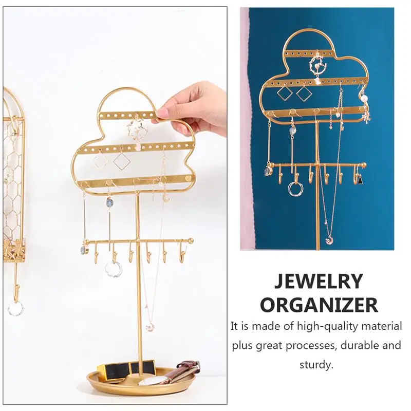 

1pc Storage Organizer Jewelry Stand Display Stand Jewelry Rack for Shop Desk Store Home