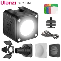 ulanzi l2 cute lite ip67 waterproof rgb video light color filter diffuser honeycomb led light kit for gopro 10 9 8 7 6 dji dslr