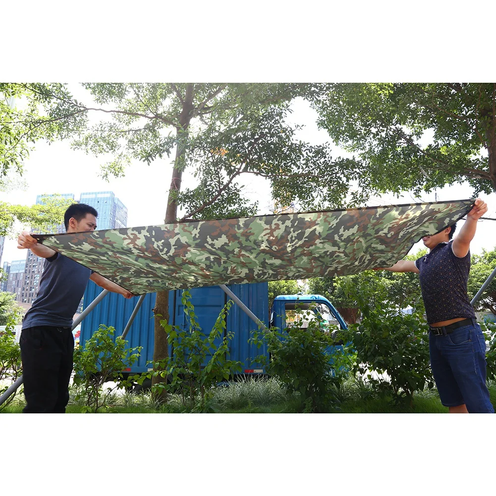 

Outdoor Portable Rainproof Sun Shelter Tent Tarp Durable Camping Cushion Survival Shelter Hiking Tarp Tent Tarp Shelter 3*2.9m