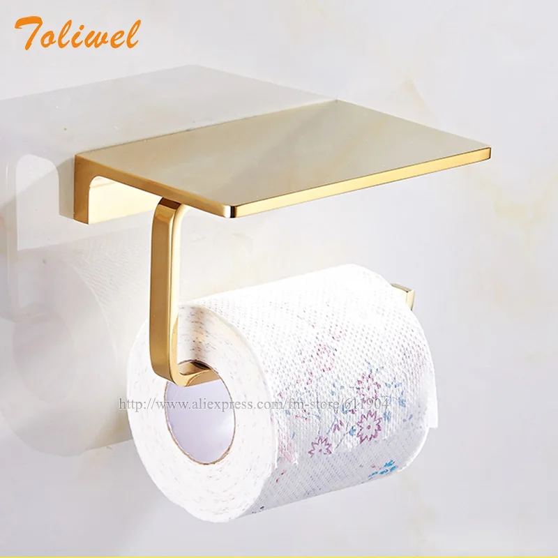 Античный латунный держатель туалетной бумаги для ванной комнаты настенный