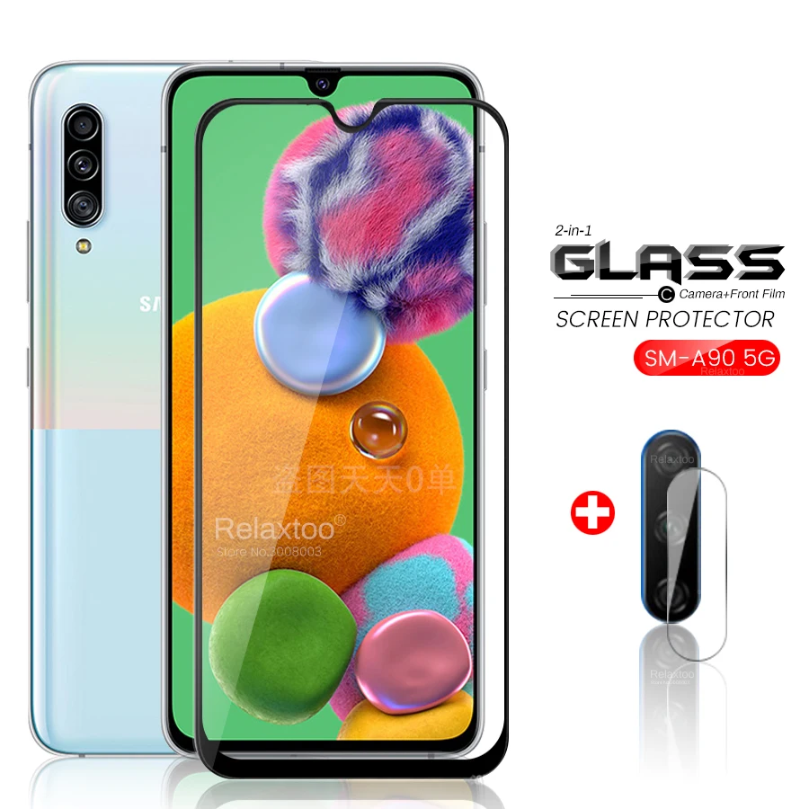 2-в-1 90 Стекло Камера объектив Защитная для samsung Galaxy A90 5G 2019 SM-A908F/DS SM-A908B 6 7