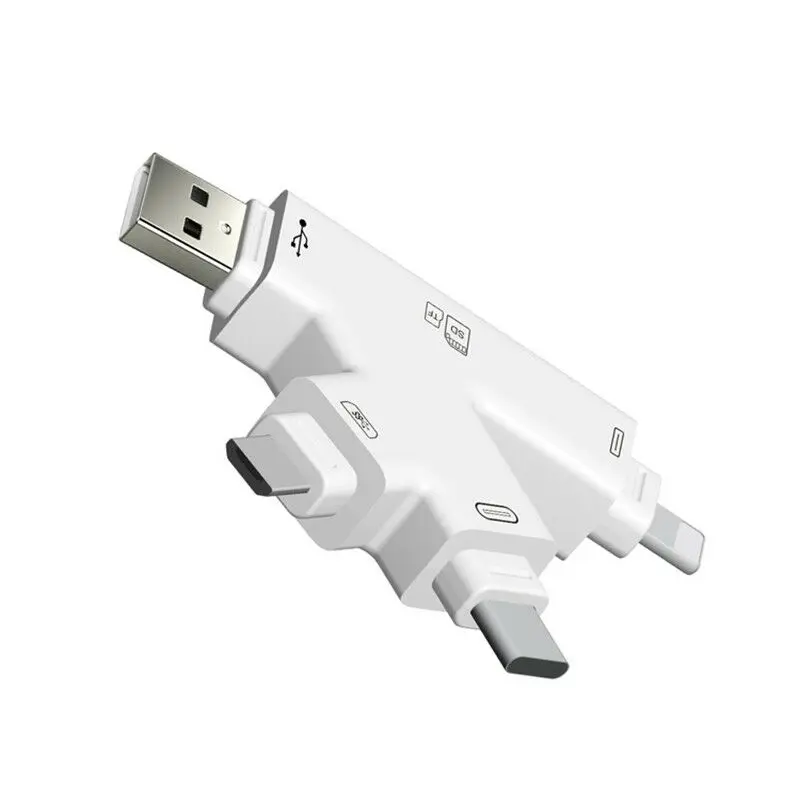 Тип K все в 1 кабель с разъемом Micro USB Type-C для TF/SD кард-ридер OTG адаптер iPhone Android