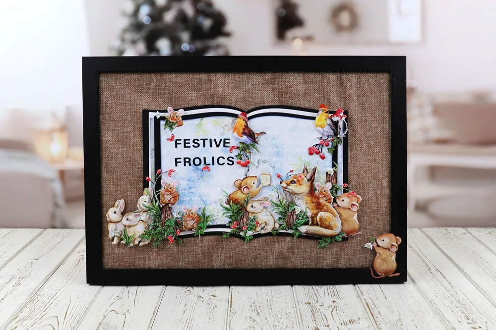 

Christmas Fox Animal Die Cutting Dies Scrapbook Diary Decoration Stencil Ebossing Template DIY Greeting Card Albums 2021