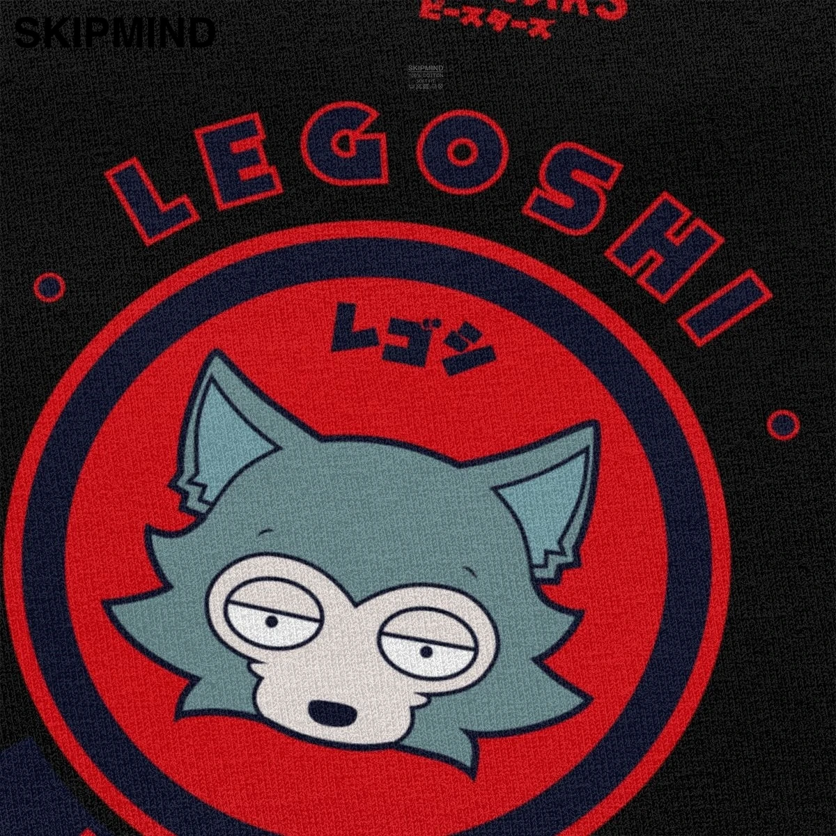 Kawaii Beastars Legoshi Team T Shirt for Men Cotton Casual T-shirt Crew Neck Short Sleeved Furry Manga Anime Tee Clothing Merch | Мужская