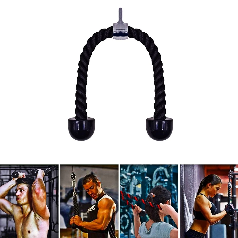 

Biceps Tricep Rope Fitness Equipment Nylon Pull Back Shoulder Exercise Home Gym Pull-down Strength Training Firm String