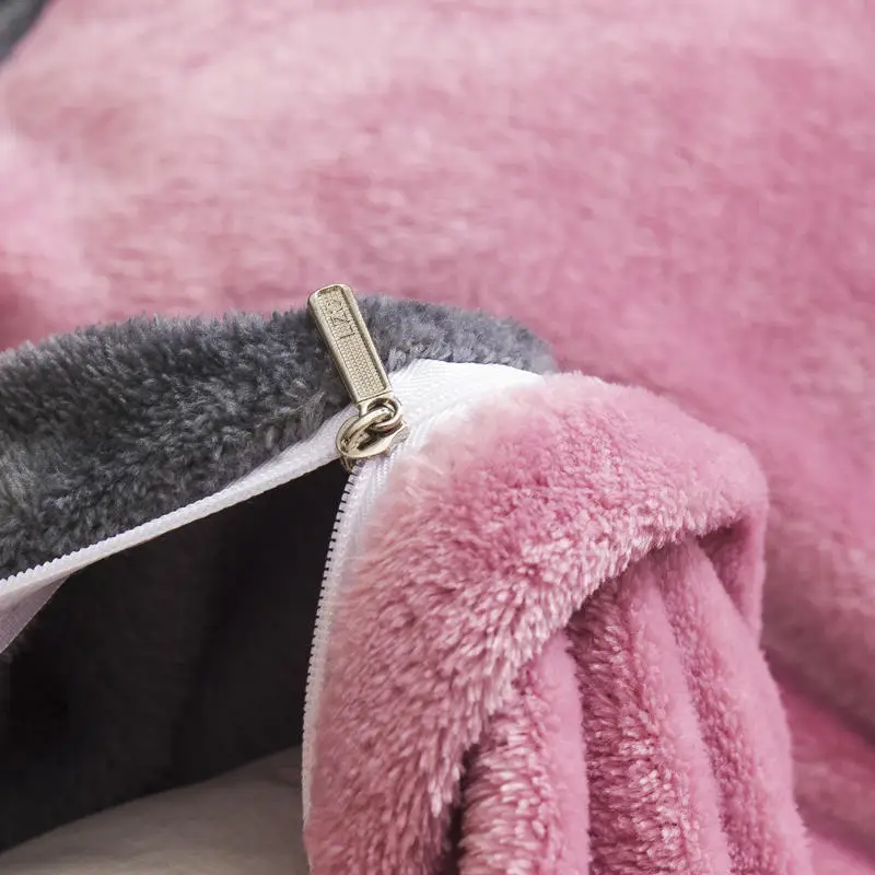 1 шт. пододеяльник Королевский размер однотонный фланелевый мягкий для зимы