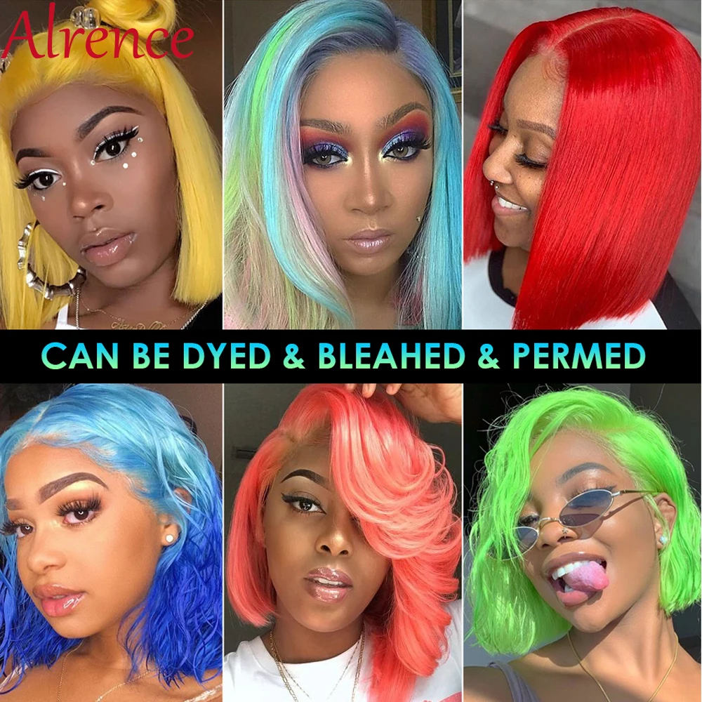 Короткие парики из человеческих волос для черных женщин Remy натуральный цвет/613