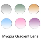 Индивидуальные градиентные линзы для очков от близорукости 1,56 1,61 1,67, очки по рецепту для женщин и мужчин, модные солнцезащитные очки с синими розовыми затемненными линзами UV400
