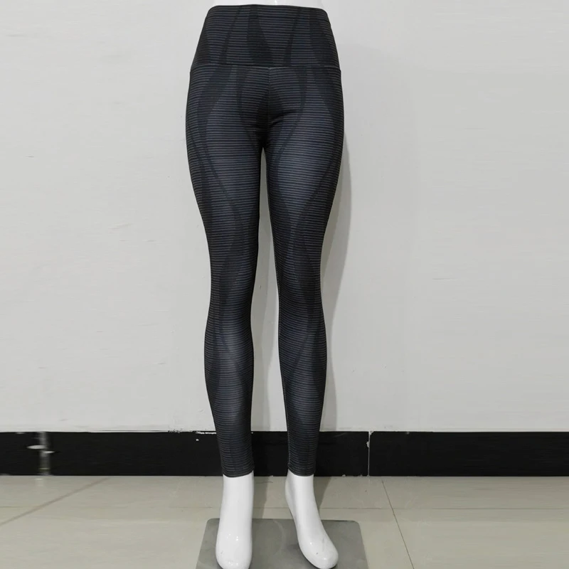 Женские Штаны Для Йоги осенняя спортивная одежда тонкая для бега полосатые штаны