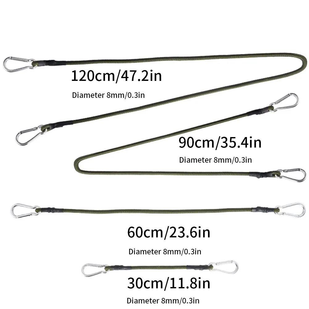 

4 Pcs Elastic Bungee Rope Straps With Hooks Bungee Rope Elastic Luggage Rope Outdoor Tent Fixed Belt Outdoor Travel Camping