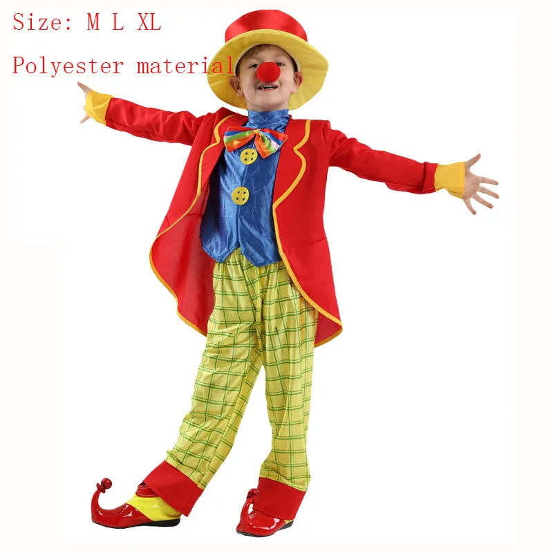 

bluey Children clown cosplay costume suit shoes nose wig kids anime costume boy pajamas cosplay clown costume