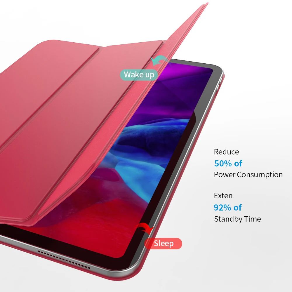 Чехол из искусственной кожи Складывающийся для iPad Pro 11 12 9 2020 | Компьютеры и офис