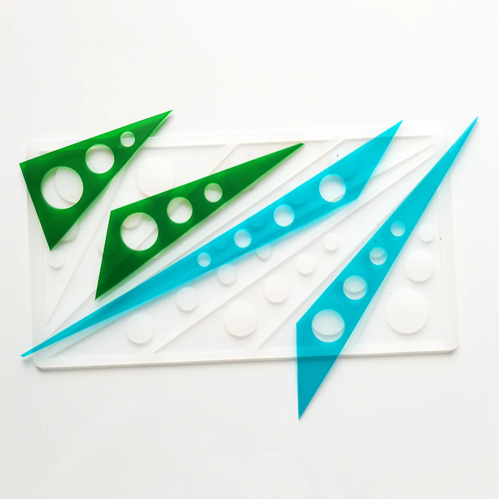 

Hot DIY 3D Triangle Circle Shape Silicone Mold Cake Decorating Tools Cupcake Chocolate Mould Decor Muffin Pan Baking Stencil