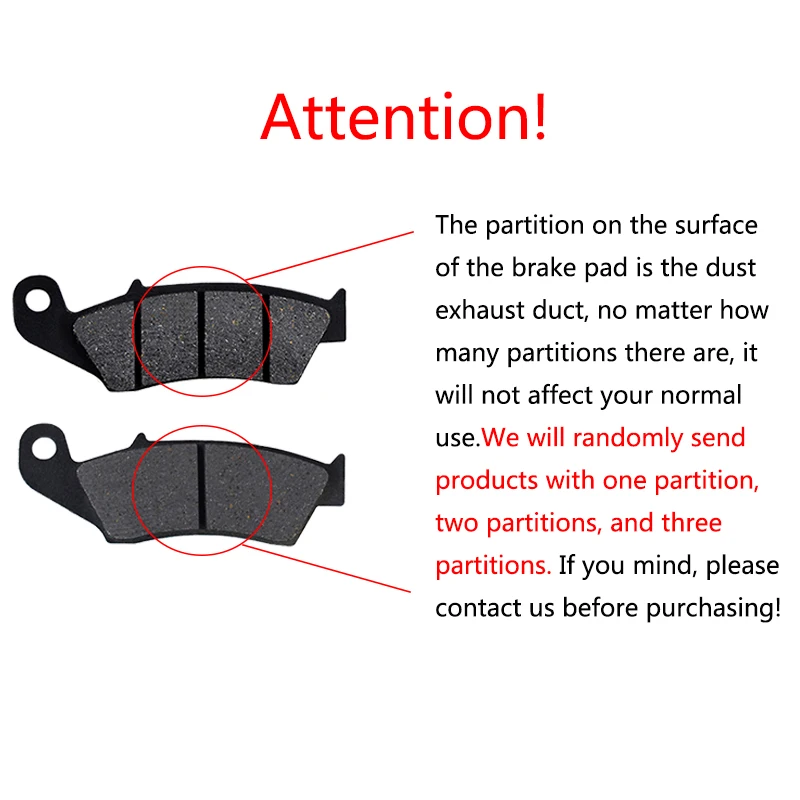 

Motorcycle Parts Front Brake Pads For Kawasaki KX450F 2006-2011 KX450 KLX450R A8F KX500 E6-E16 KLX650 1993-1997 Motor Brake Disk