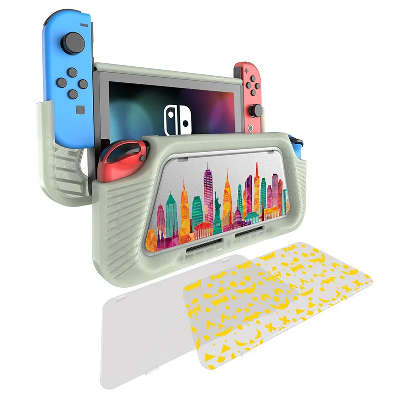 

Anti-Scratch Silicone TPU Case for Nintendo Switch Shock Proof Protection Cover Shell Ergonomic Handle Grip NS Accessories