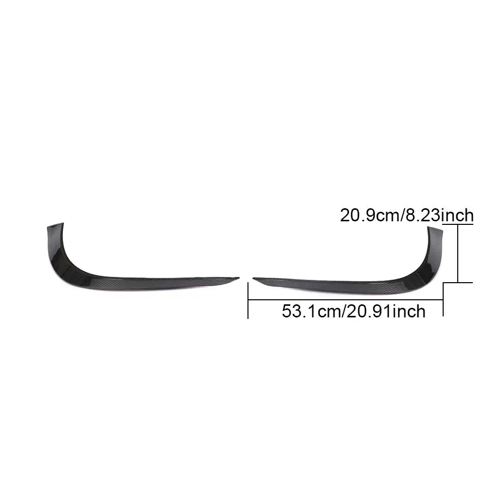 

Car Front Bumper Canards Splitters for Mercedes-Benz SLC Class W197 SLC300 Sedan Standard 2017-2019 Carbon Fiber Air Vents Fins