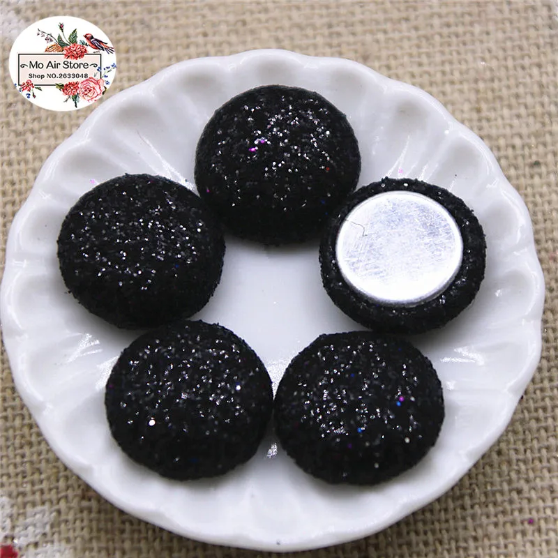 50 шт 12 мм смешанные цвета с плоской задней поверхностью блестящая покрытая