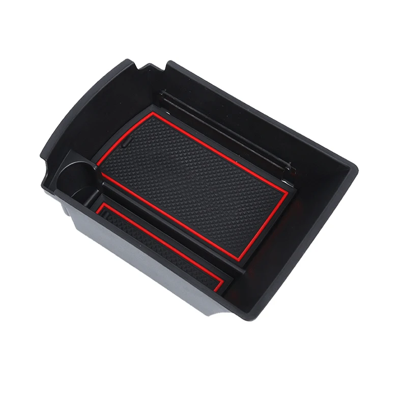 Lsrtw2017 Abs Car Central Control Armrest Storage Box for Kia Rio X Line Kx Cross Interior Mouldings Accessories - Название цвета: with mat