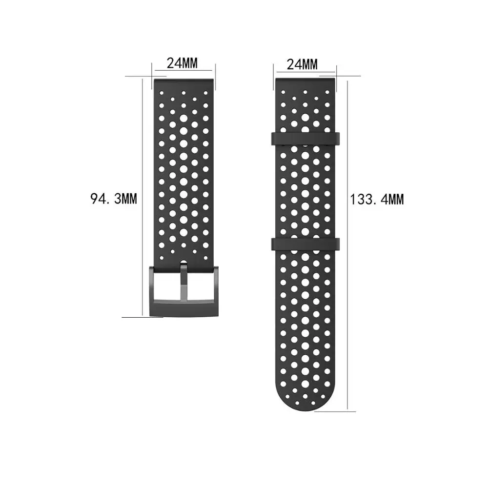 

24mm Silicone strap For Suunto 9 D5 Quick Release Watchband Wrist For Suunto Spartan Sport Band Sport HR/Baro Watch Accessories
