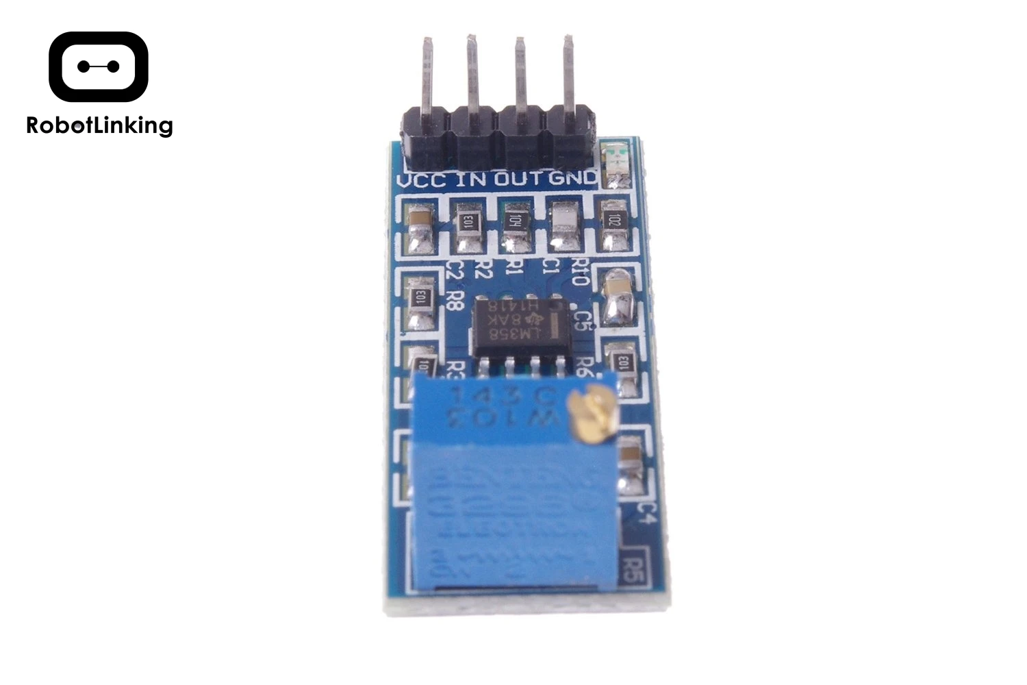 Модуль усиления сигнала LM358 с 100 коэффициентом рабочий усилитель DC5-12V |