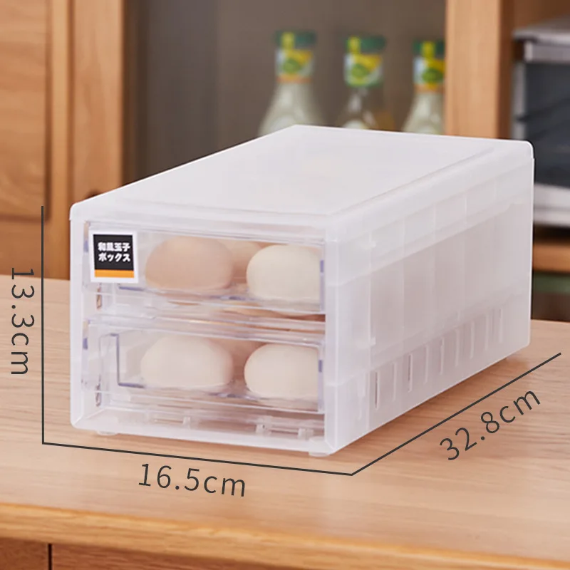 

24 Grids Plastic Egg Storage Box Eggs Holder Portable Food Storage Container PP Refrigerator Egg Tray Holder Container