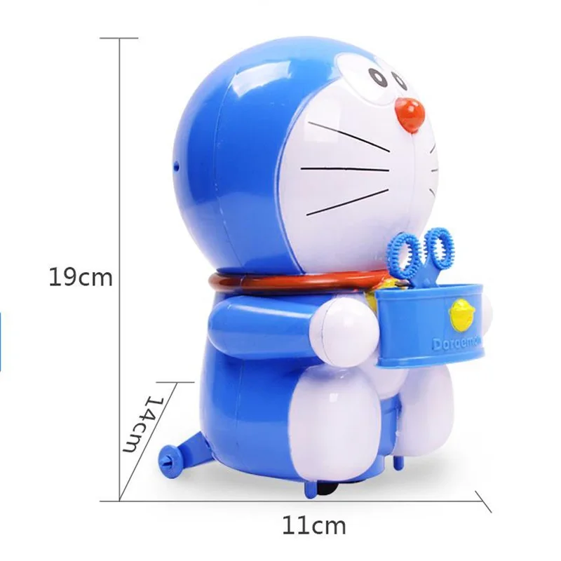 Детская уличная мультяшная пузырчатая машина Doraemon подвижная музыкальная