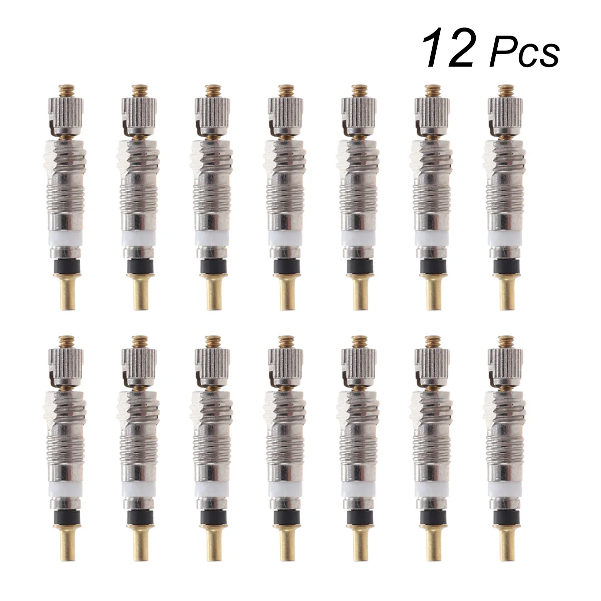 10/12 шт покрытые серебром Велосипедные клапаны основной стержень Presta Стиль шины