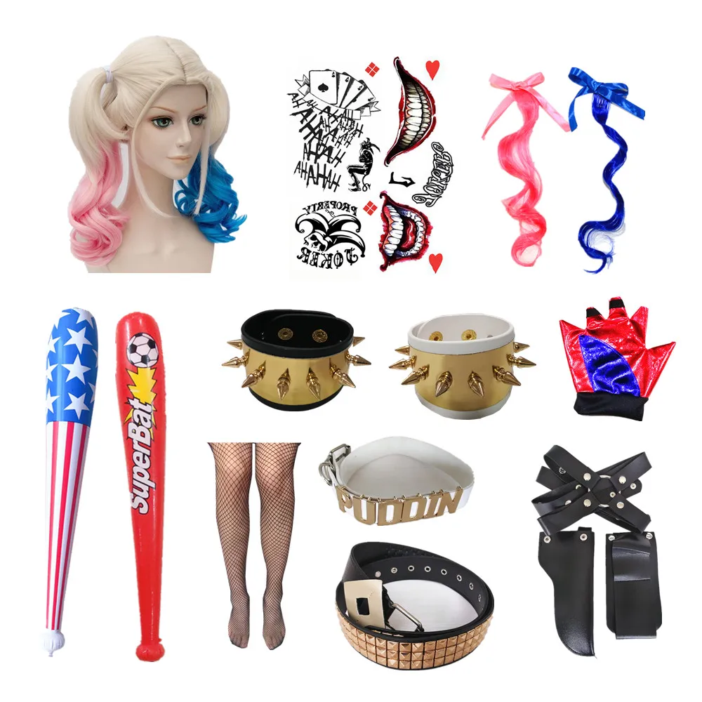 Костюм Харли Квинн для взрослых женщин костюм отряда самоубийц косплея футболка