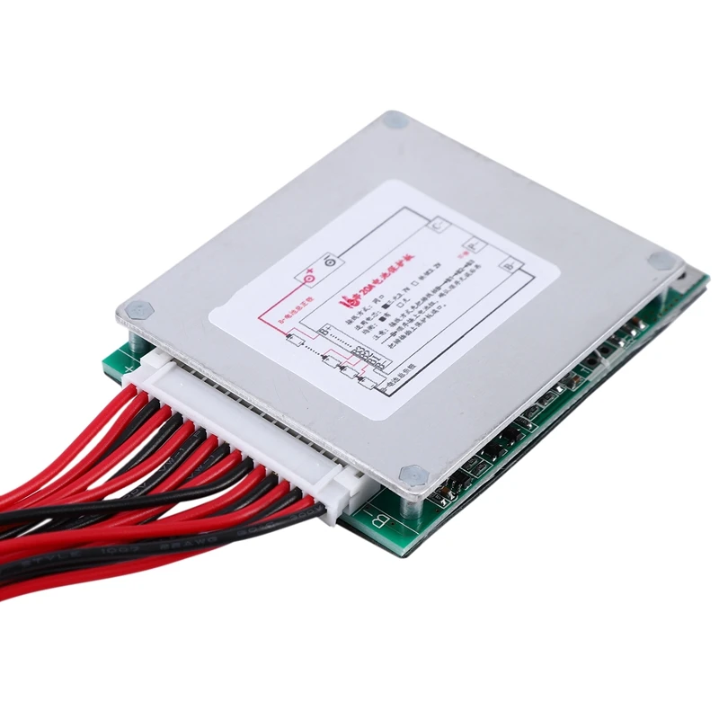 16S 60V 20A 18650 литий полимерная плата для защиты батареи BMS PCB с радиатором E Bike