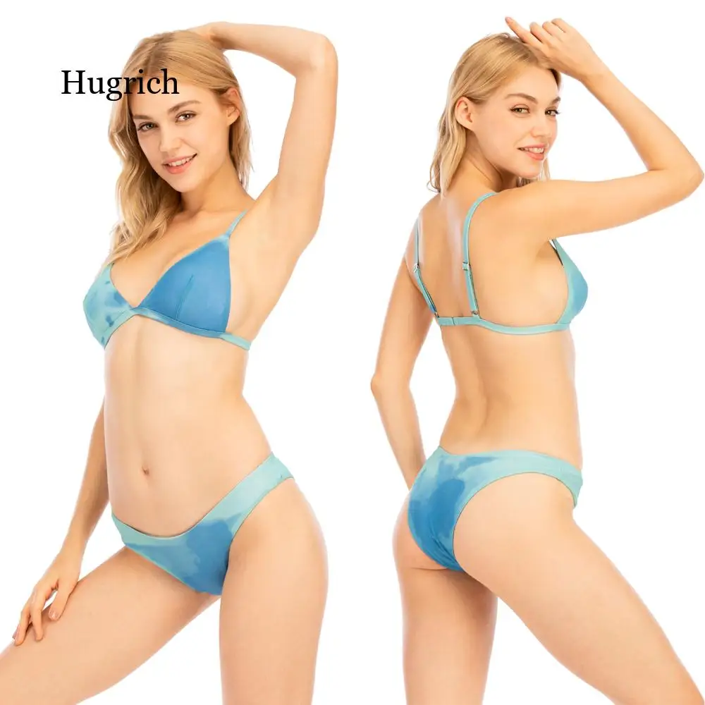 Color Change Bikini 2 Piece Set 2021 New Women Swimwear Temperature Sensitive Swimming Bathing Suit Swimsuit Summer Beachwear