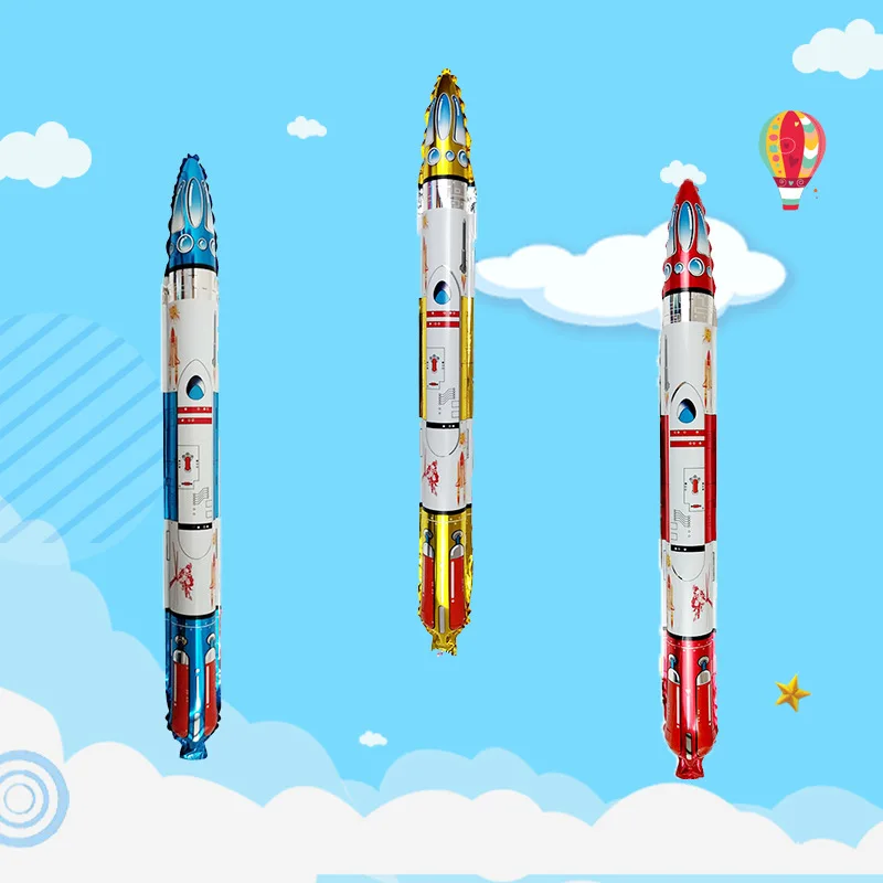 

1 шт. воздушные шарики серии Rocket Balloon Universe из алюминиевой фольги, воздушные шарики, детские игрушки для DIY детского душа, вечерние украшения д...