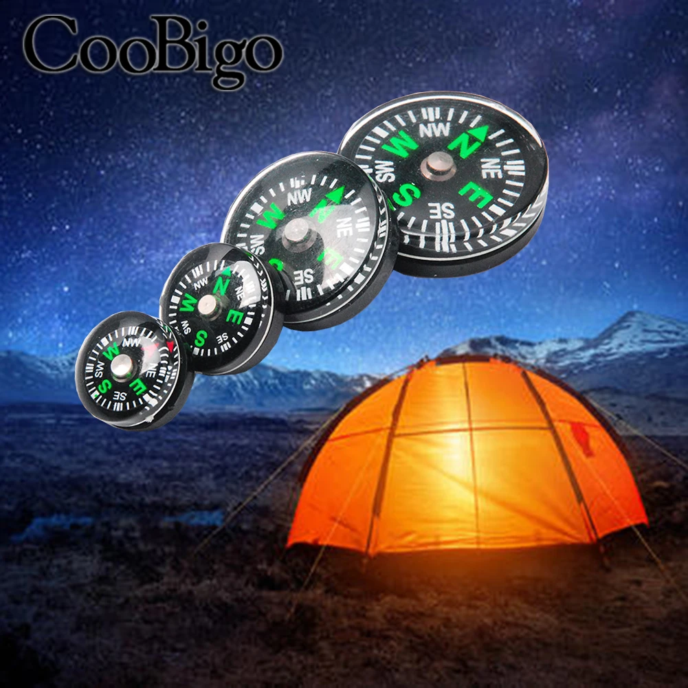 5 шт. портативный мини Компас с кнопкой руководство по выживанию дизайн северные