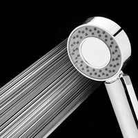 double sided shower head abs chrome booster multi speed pressurized spa spray massage shower head can add shower gel
